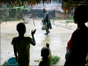 Bakassi children greeting an elder...what does the future hold for them?