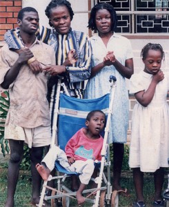 Robert Mayanja pictured with other members of the L'Arche community.