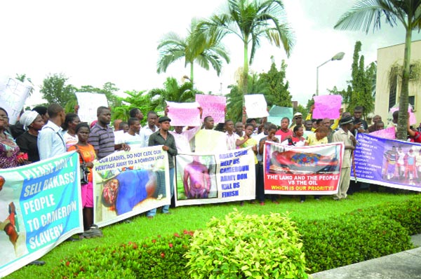 Previous Bakassi Returnee Protest