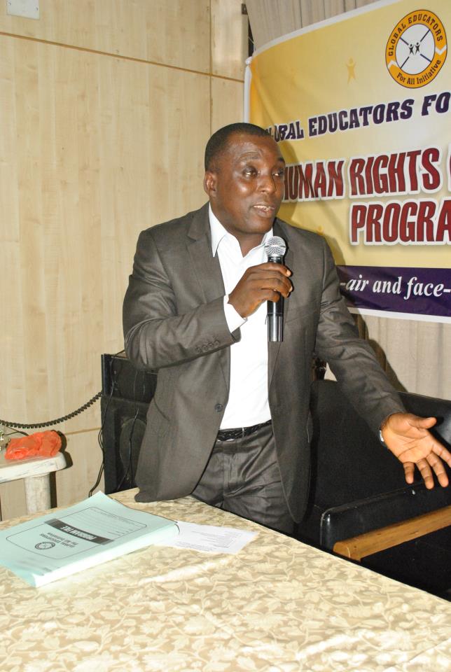 Dr. Raphael Oko Ogar, Coordinator and Founder, Global Educators for all Initiative, GEI