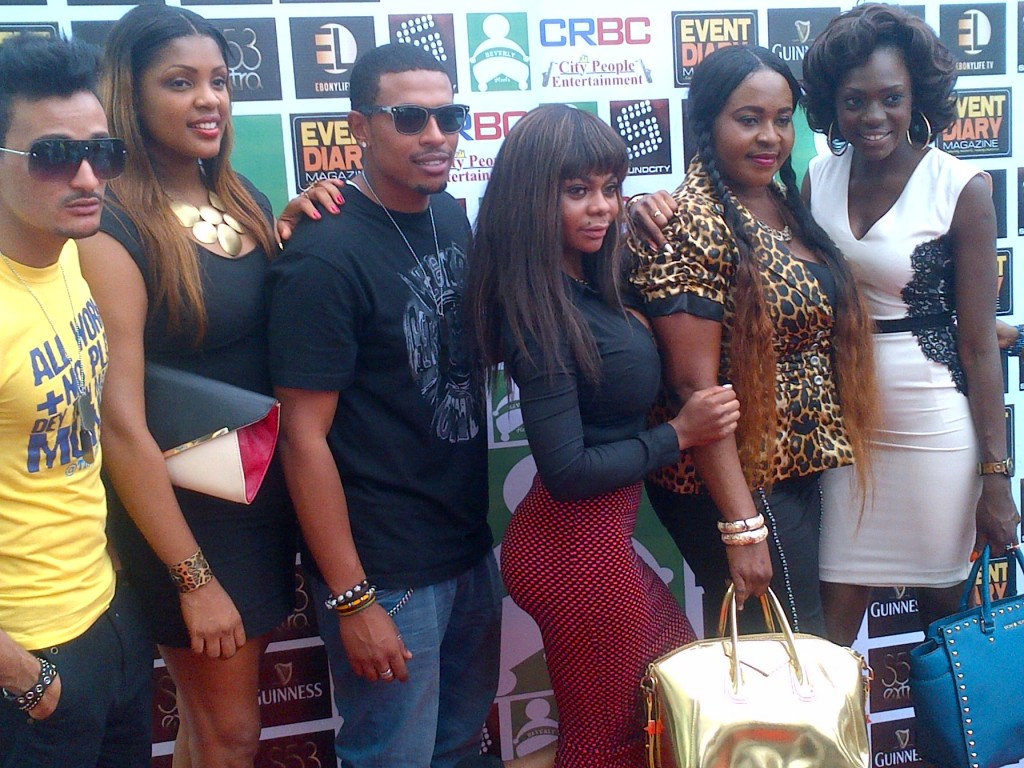 BBA Bassey; Cameroun music diva, Mesula; BBA Bimp; Karen Igoh; Nkoyo King; and BBA Beverly Osu during the unveiling of Beverly Heels in Calabar