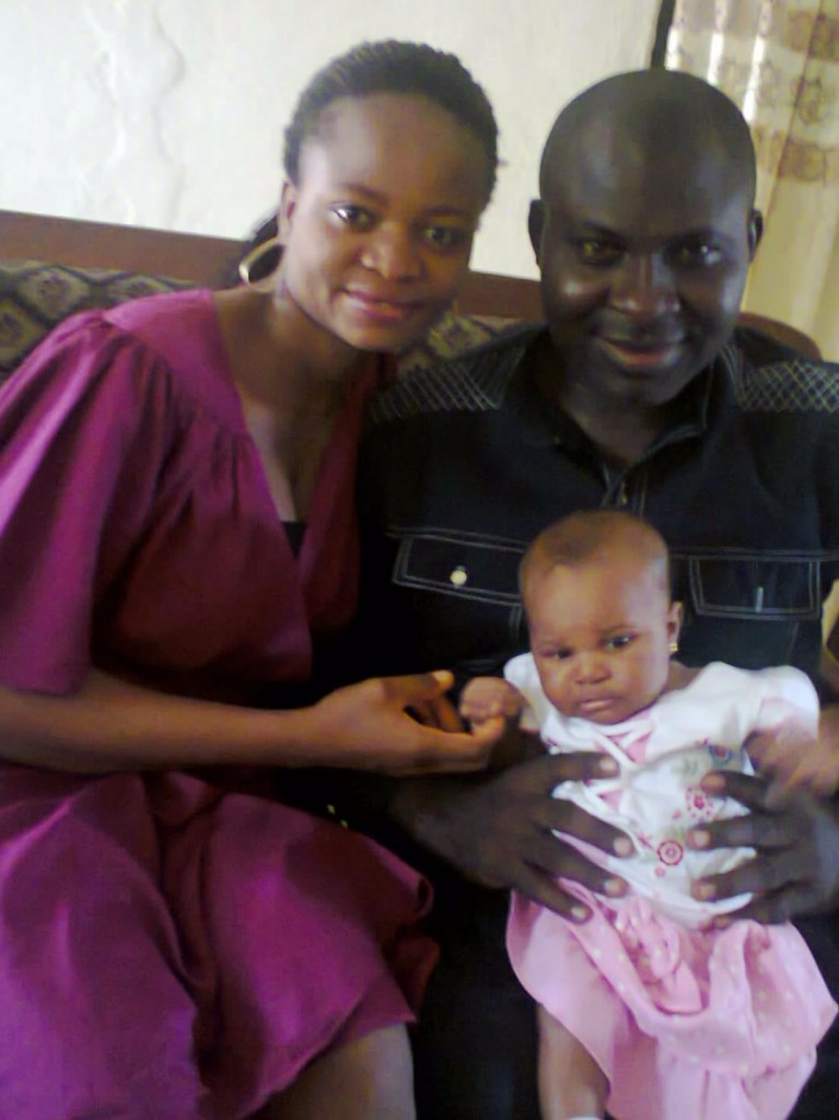 Comrade Ogar Ojong, his wife and kid