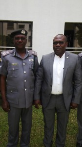 Mr. Rekpene Bassey, Cross River State Security Adviser and Mr. Akande Bamidele, the Comptroller of Customs for the Cross River and Akwa Ibom State Command when the later paid the former a courtesy call in Calabar on Saturday