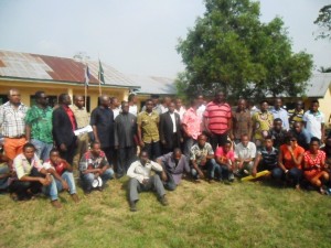 Cross section of the youths, some chiefs and the guests from the ministry