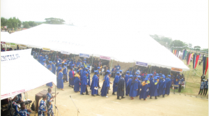 A cross section of the convocating students