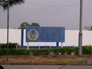 NNS Victory signpost in Calabar