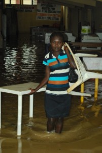 Flooding at Atiku Hall, Unical