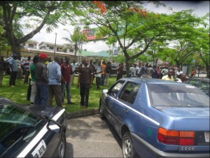 calabar taxi protest1