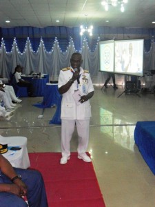 Chief of Naval Staff speaking at the occasion