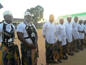 The new exco members after been sworn into office