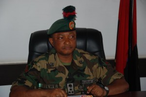 Major General Emmanuel Atewe, Commander of the Joint Task Force, Operation Paulo Shied