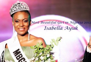 Miss Isabella Ayuk, MBGN 2012, organizer of the Cross River Most Beautiful Girl Pageant