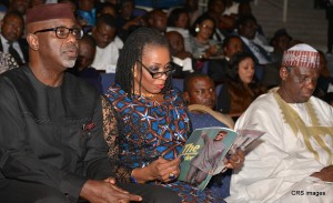 From left, Prof Jerry Gana, Mrs Obioma Liyel Imoke, Sen Liyel Imoke, at the  53rd birthday anniversary lecture  in honor of the governor in Calabar