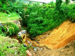 calabar flood 2 Extension of The Gully Infront of The Obong's House