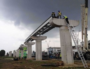 Calabar Monorail under construction