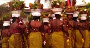 Yakurr women celebrating the Leboku Festival