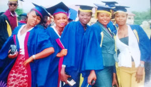 Some of the students during the matriculation ceremony