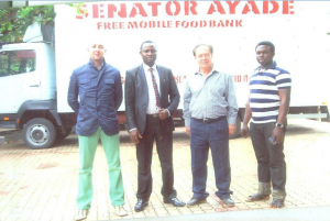 The two Italians trainers and other staff of the senator