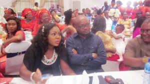 Abi Chair and colleagues (Biase and Akpabuyo LGC Chairman) at the wedding