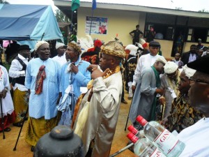 Ndidem Of The Quas chanting an Ejagham song during the traditional  ceremony