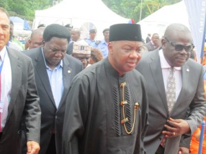 Vice President, Arch Namadi Sambo during the inauguration of the cement factory in Mfamosing, Akamkpa LGA, CRS