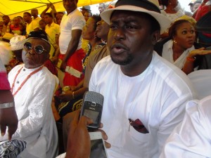 Hon. Daniel Asuquo (Dansuki) at the traditional  ceremony