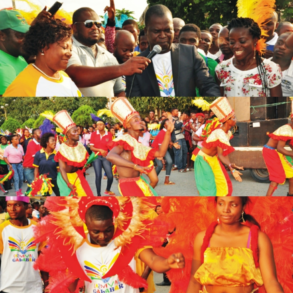 CRUTECH VC  declaring the carnival open (pix above) (below) students dancing