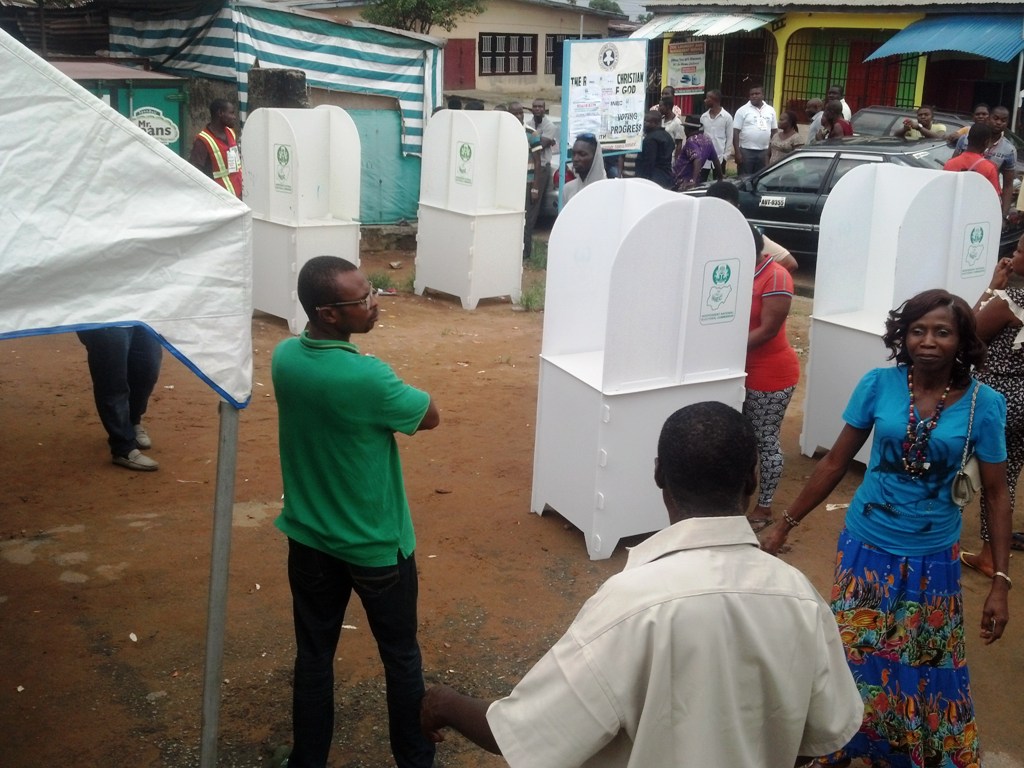 polling unit in Ward 12, Calabar south.