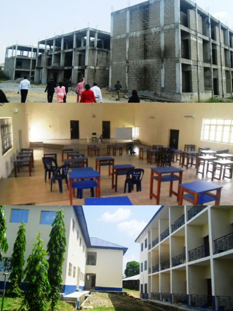 The inspection tour visits Abi School of Nursing