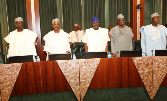 Cross section of governors at the National Economic Council meeting