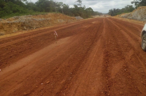 Ongoing work on a section of the superhighway