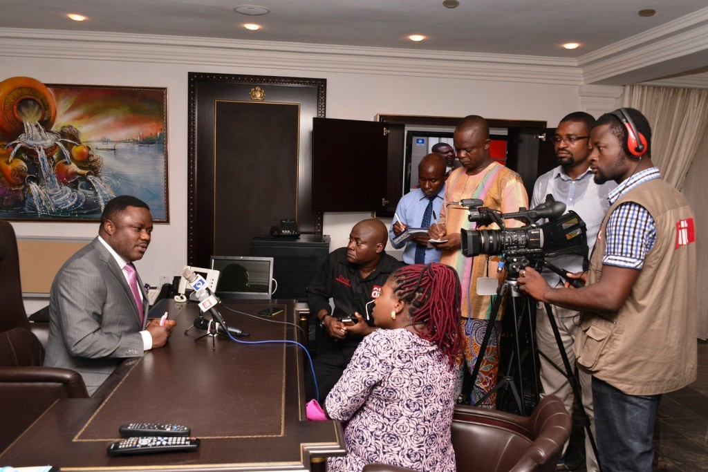 Governor Ayade on his first day in office. June 1, 2015 (file pix)