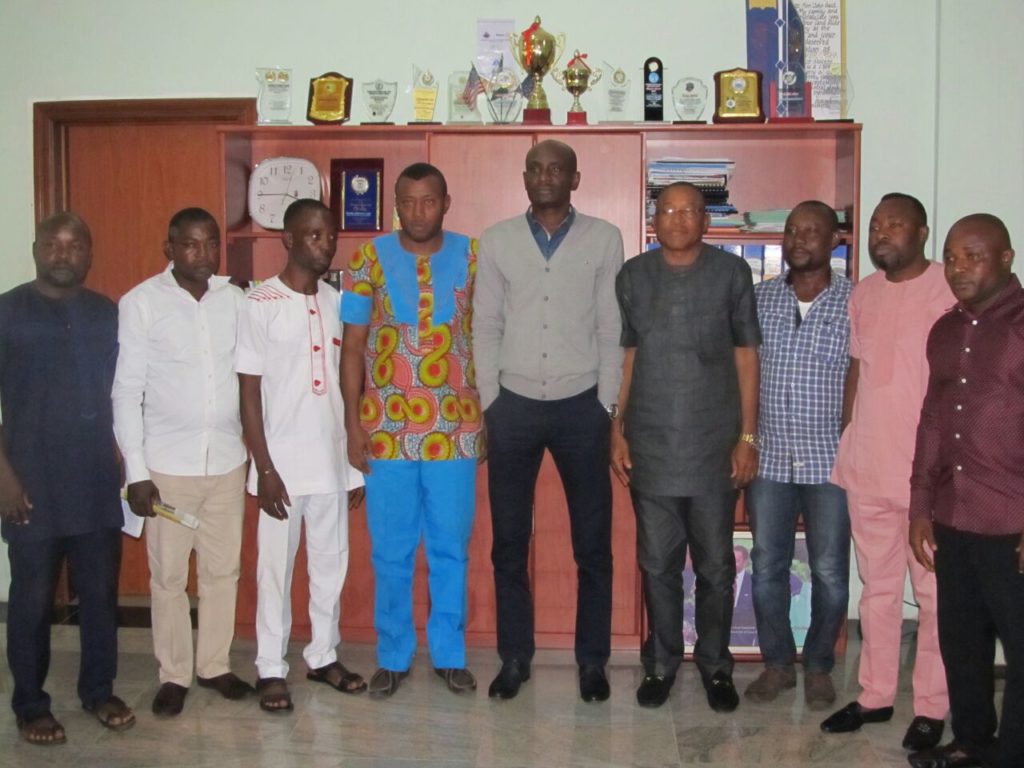 Speaker CRSHA, John GAul Lebo (Middle in Black Pants) with the delegates of commercial taxi drivers