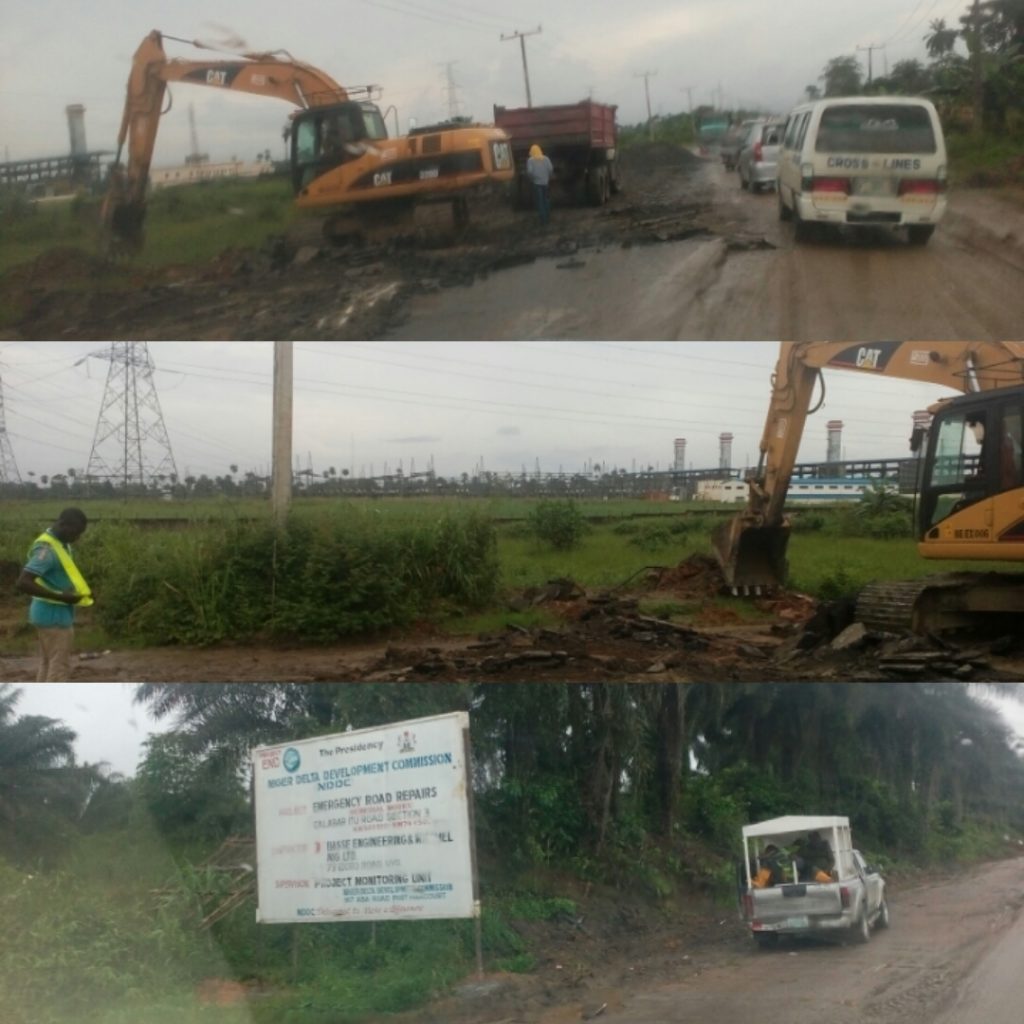 Ongoing rehabilitation of Calabar - Itu road 