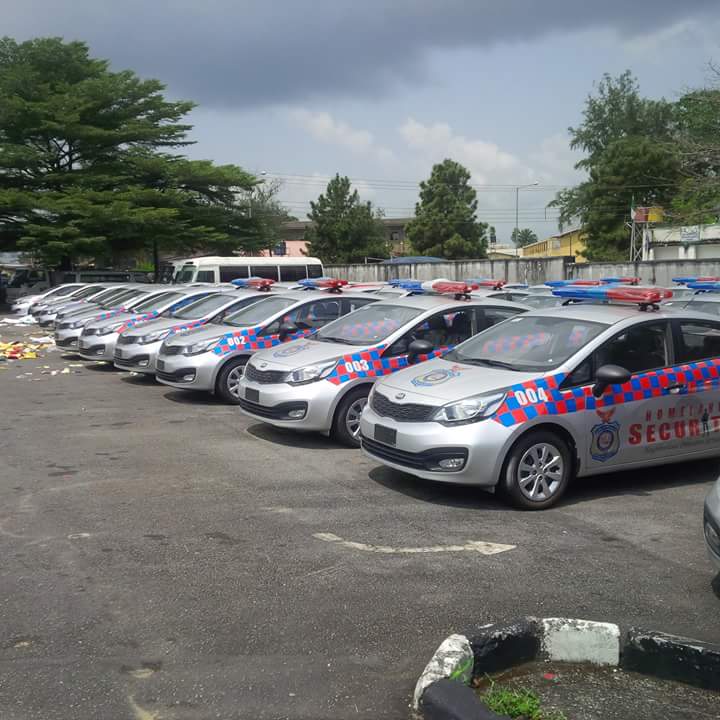 The branded vehicles to be distributed, Wednesday (Photo Credit; Facebook/EmmanuelUlayi)