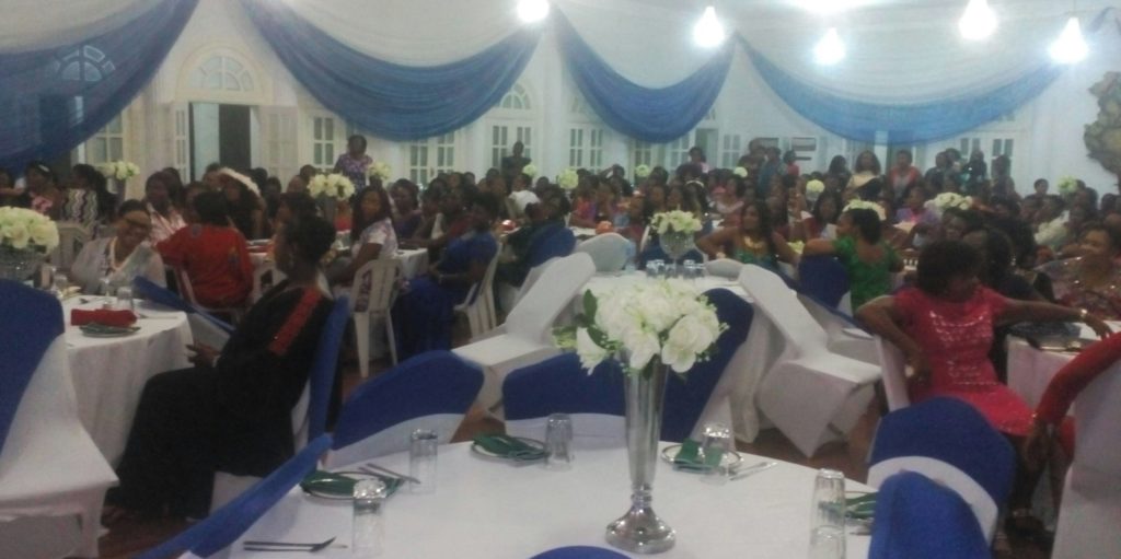 Attendees at the dinner for Cross River Women at Peregrino Hall