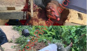 A collage of two out of the four policemen gunned down by kidnappers at Idundu.