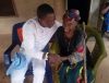 Citizen Agba Jalingo and his grandmother, Mrs Mary Andokie Ikwen (nee Ushie) during a visit to her in 2021.