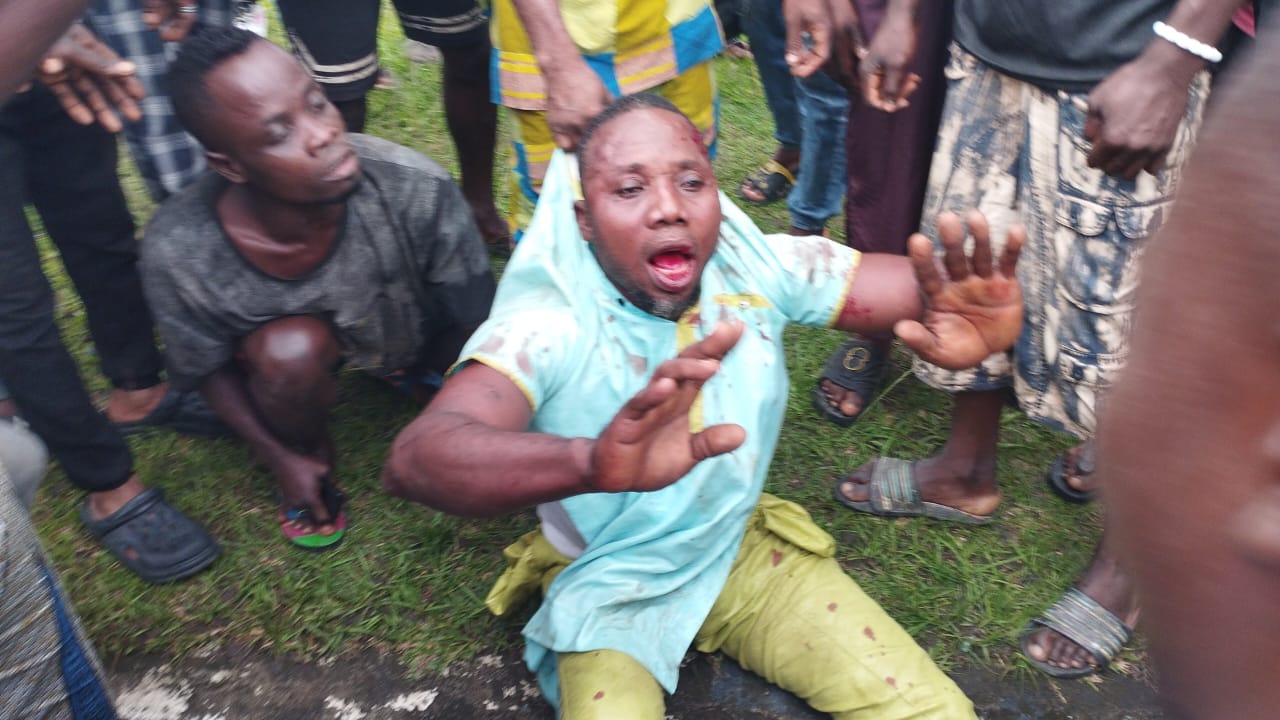 Mob gathered to lynch two for magically removing another's penis, testicles I'm Calabar. (Credit: Jeremiah Archibong)