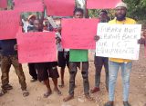 Youths embark on "Utubaku Must Go" protest to remove the Provost of the Federal College of Education, Obudu, Dr. Richard Ugbaha Utubaku.