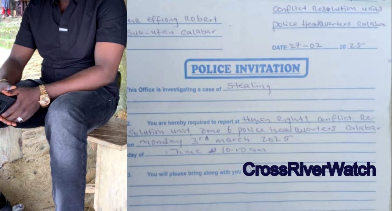 Ali Abubakar (L) and the Police Invitation to the father of the teenager