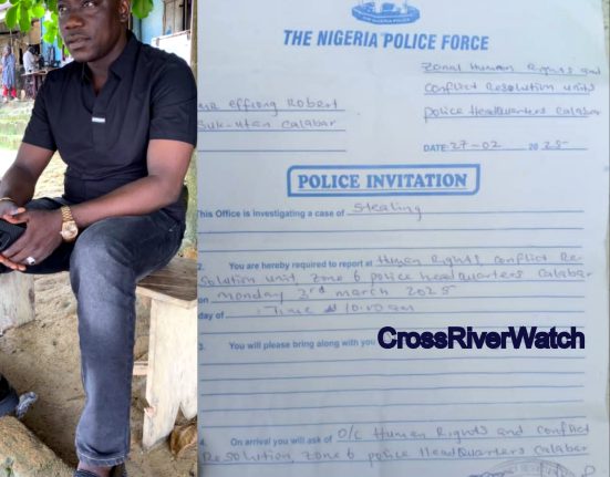 Ali Abubakar (L) and the Police Invitation to the father of the teenager