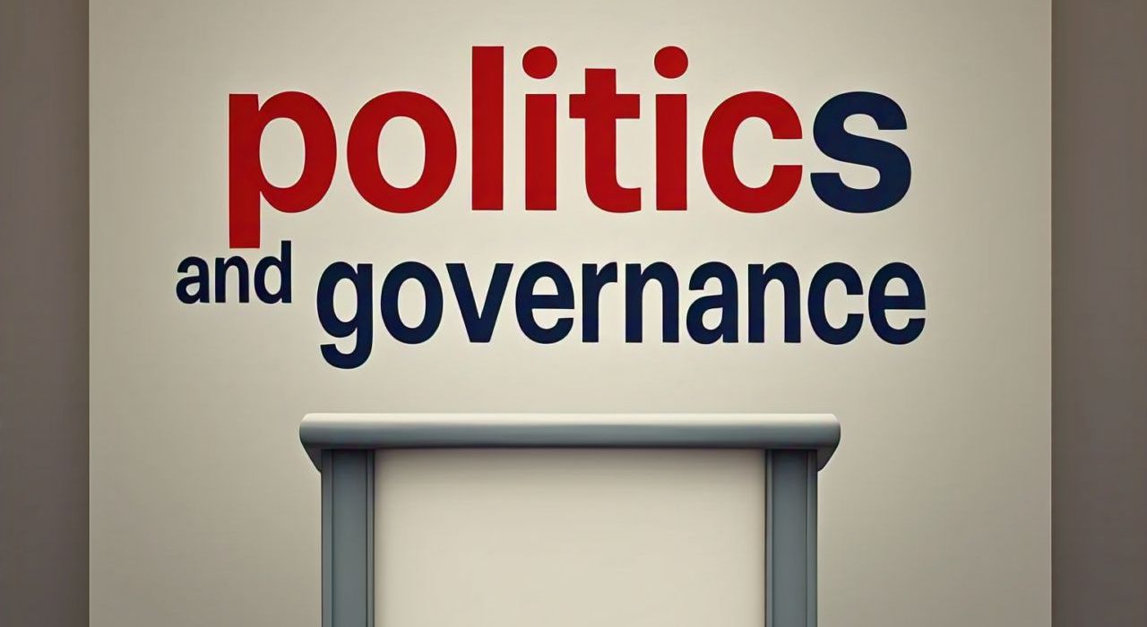 Politics and Governance. Designed with Meta AI