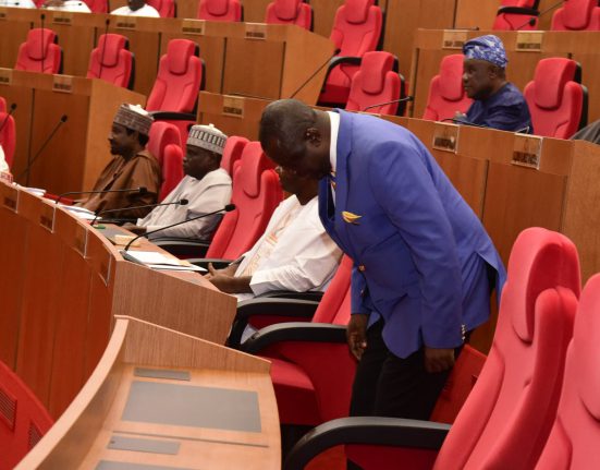Senator Eteng Jonah Williams takes a bow on the floor of the 10th National Assembly