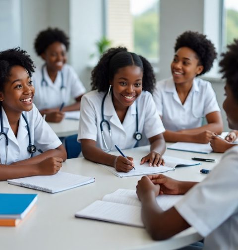 Nursing Science Students: Photo credit: AI generated