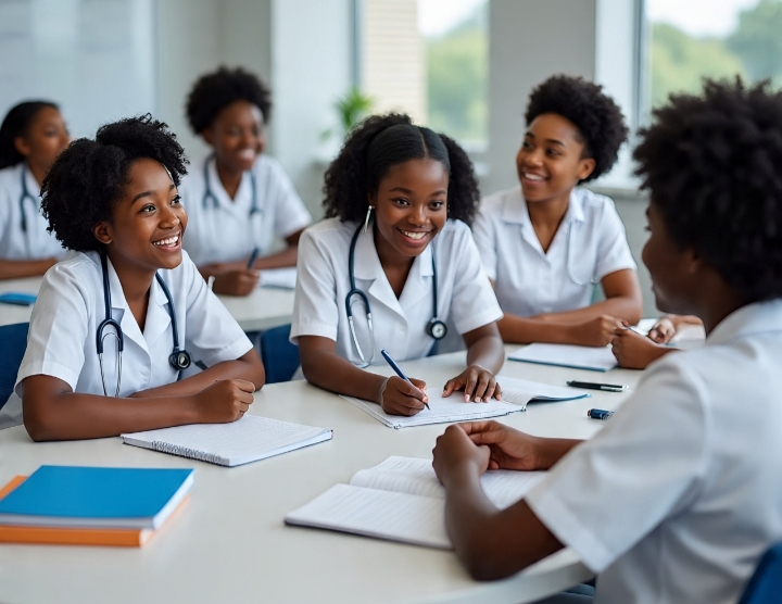 Nursing Science Students: Photo credit: AI generated